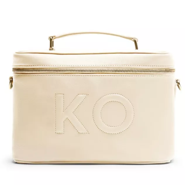 personalized initial train case to hold daily makeup and beauty products