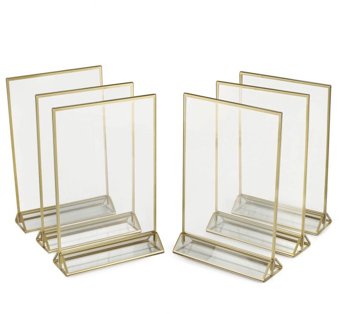 acrylic table number holders