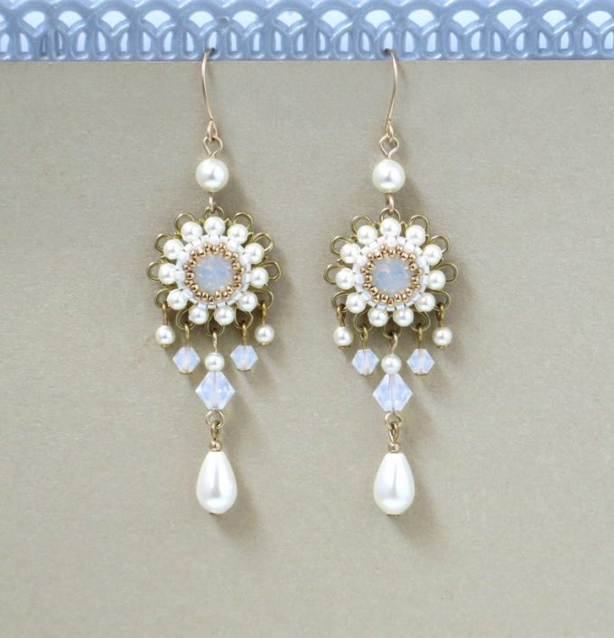 boho bridal earrings
