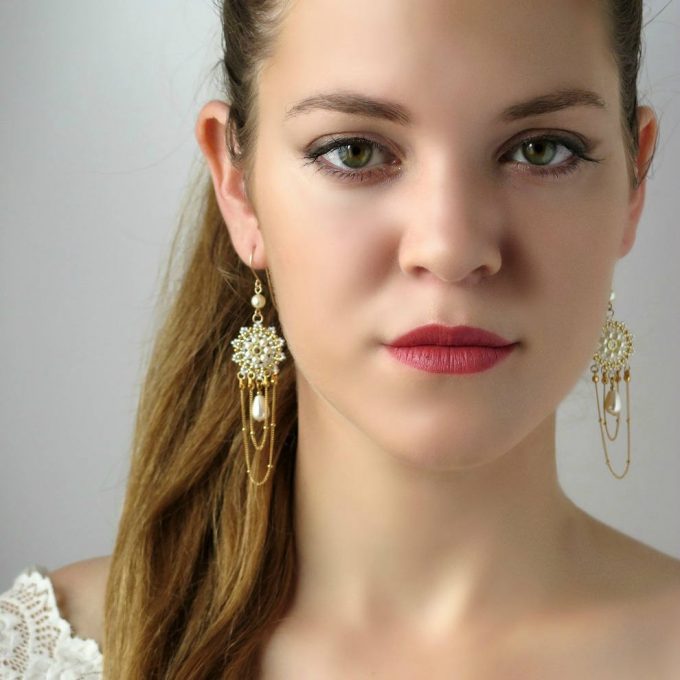 boho bridal earrings