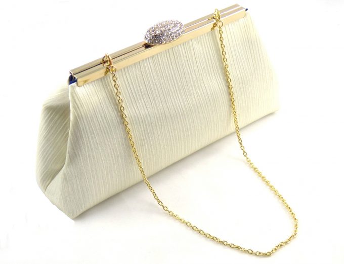 something blue lined clutch -- favorite color on the inside - clutch by ella winston