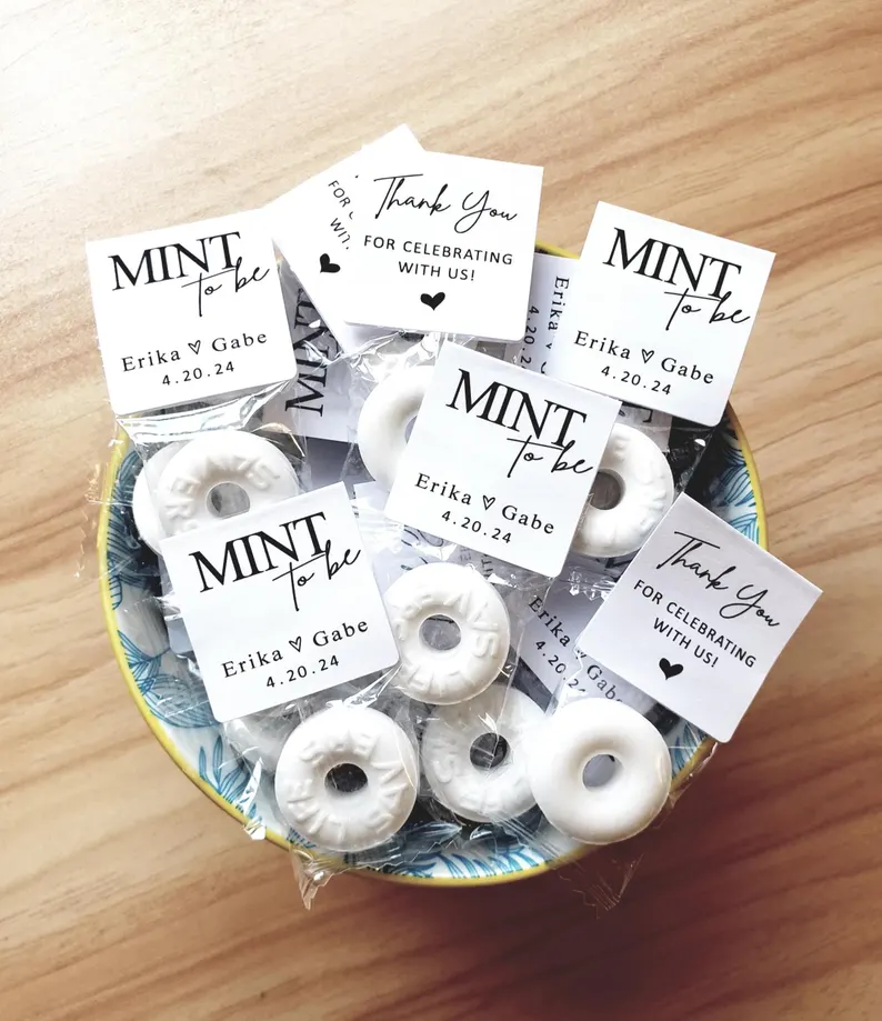 wedding mint favors