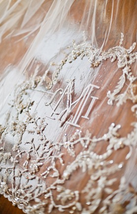 monogrammed wedding veils