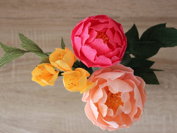 paper flower centerpieces