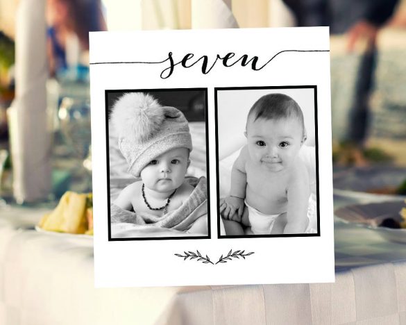 HOW TO: Make Photo Table Numbers for Weddings | Emmaline Bride