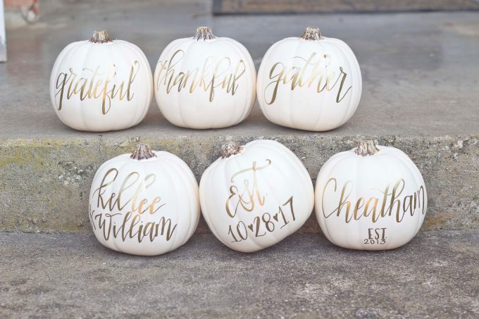 wedding pumpkins by rachel carl