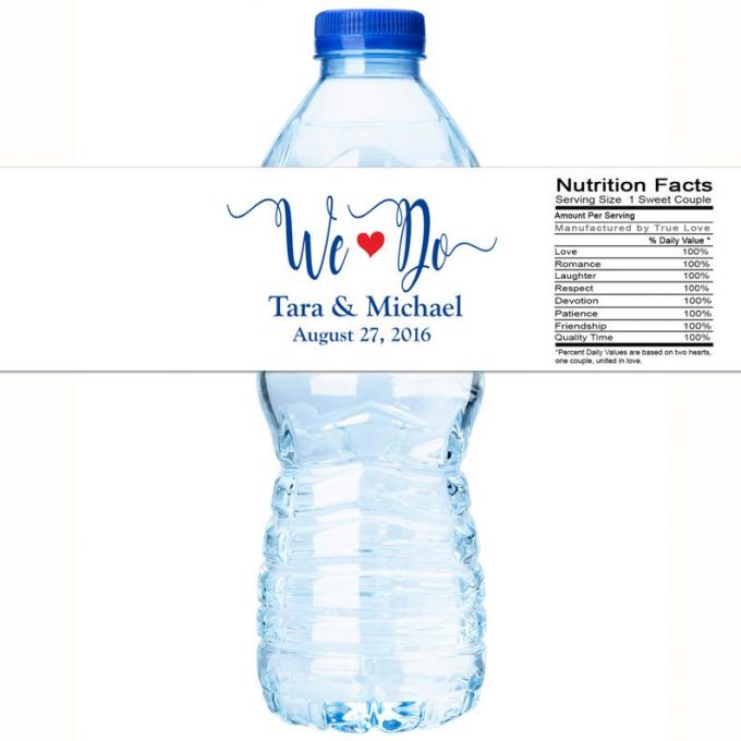 personalized water bottles wedding - bottled water wedding
