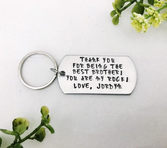 brother of the bride gifts keychain