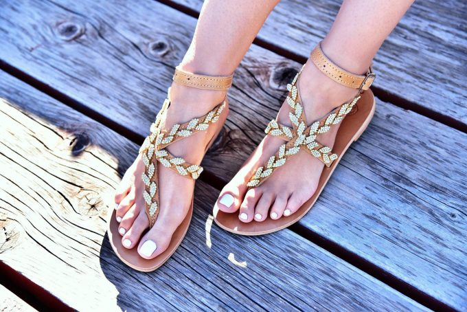 Greek goddess inspired sandals