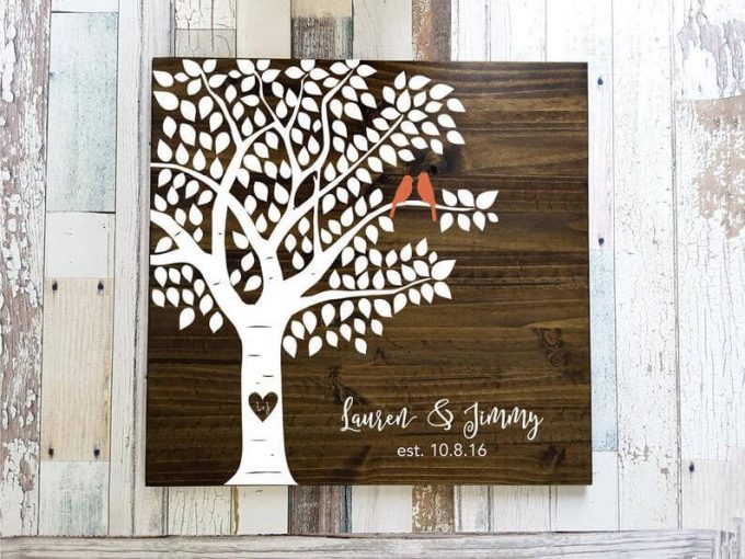 guest book tree sign