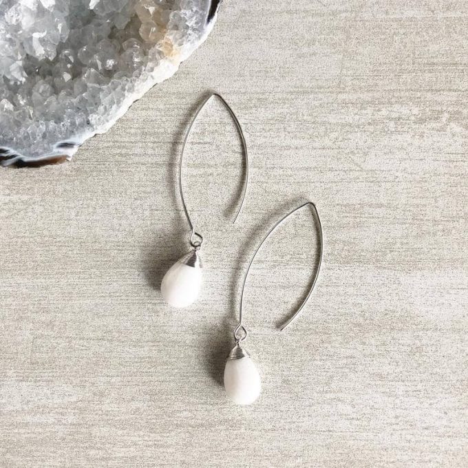 minimalist wedding party earrings