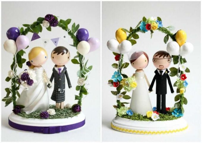 custom wedding cake toppers