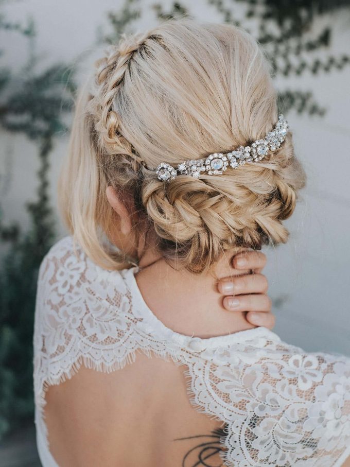 how to wear bridal headband