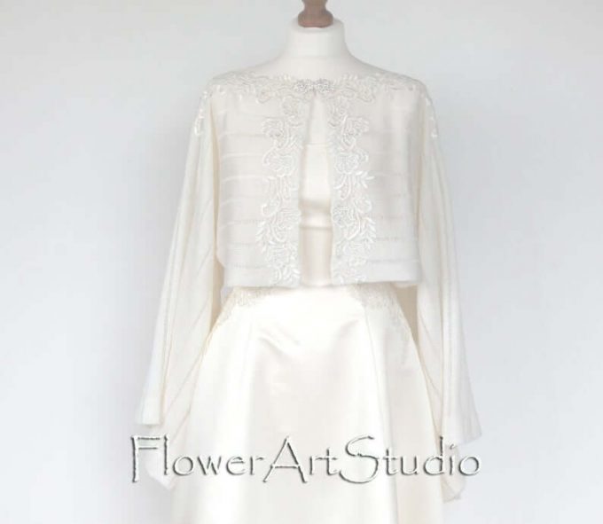 handmade shawl bridal jacket for wedding