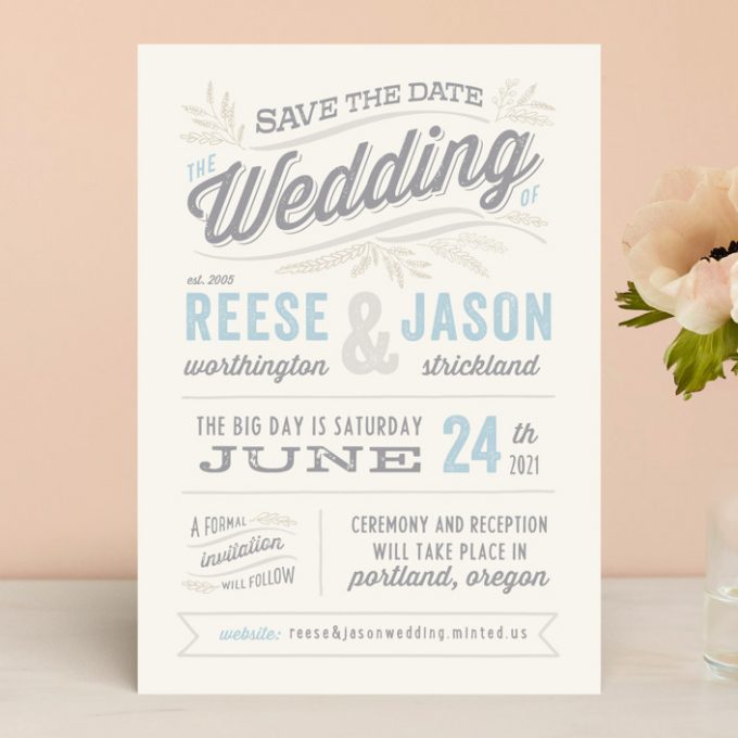 casual save the date ideas
