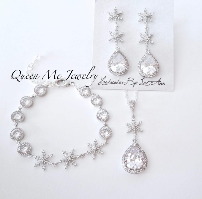 snowflake wedding jewelry