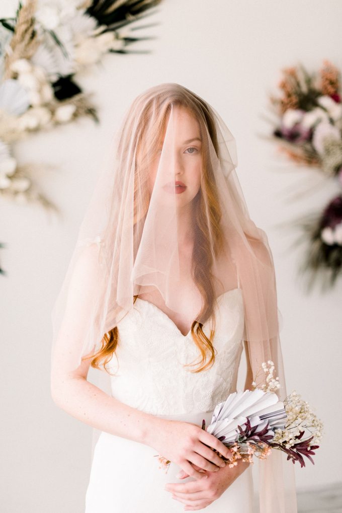 2020 wedding veil trends - soft tulle bridal net veil