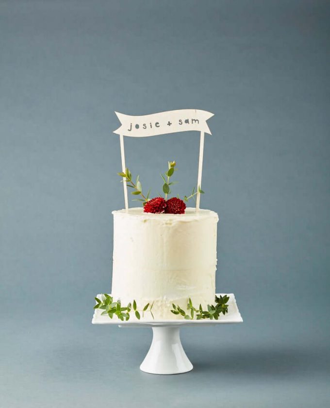 minimalist cake toppers