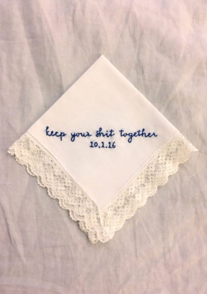 bridal handkerchief