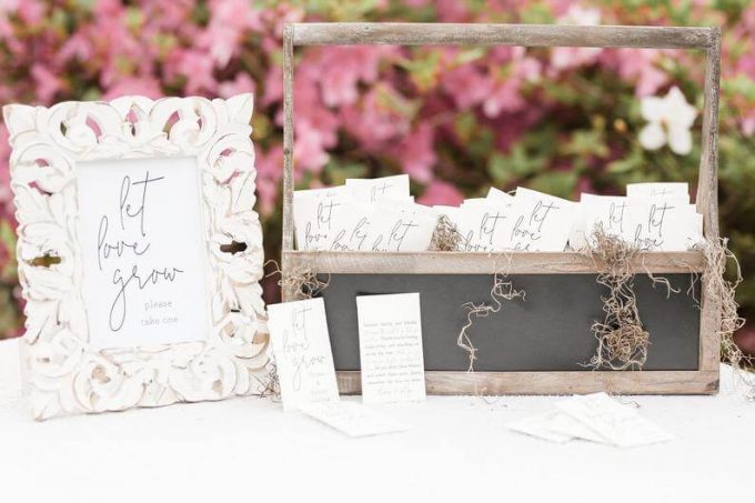 seed packets - best spring wedding favors