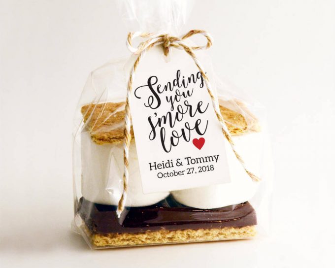 s'mores wedding favors