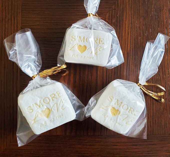 personalized marshmallows for s'mores
