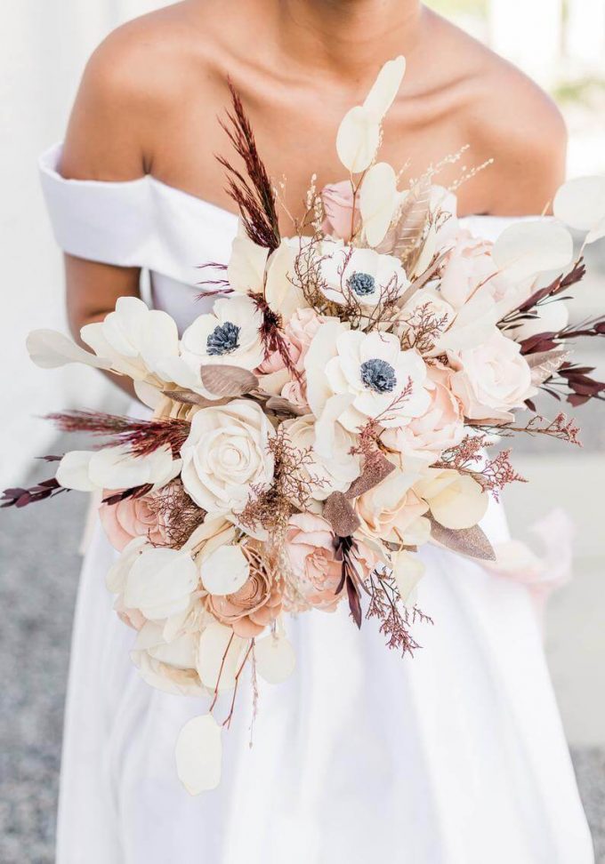 anemone bridal bouquet