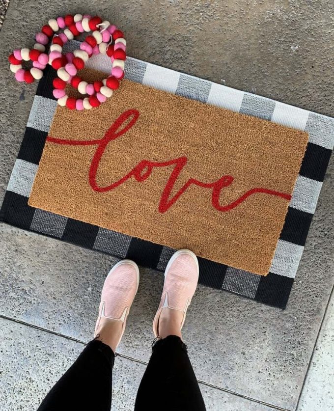 Valentine's Day doormats