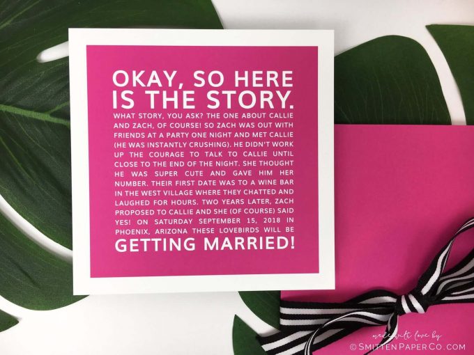 fun save the date story style