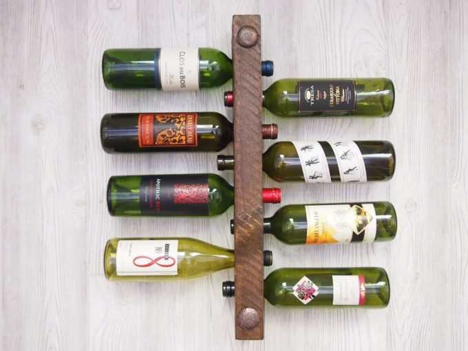 wood wine rack via etsy wedding registry