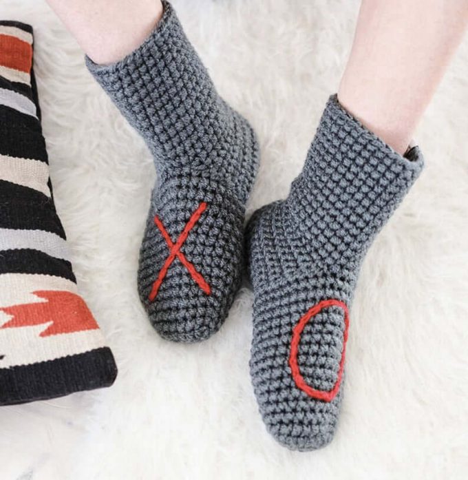 heart slipper socks