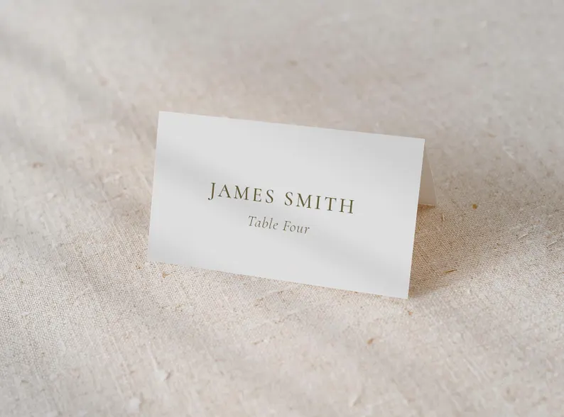 wedding escort cards printed