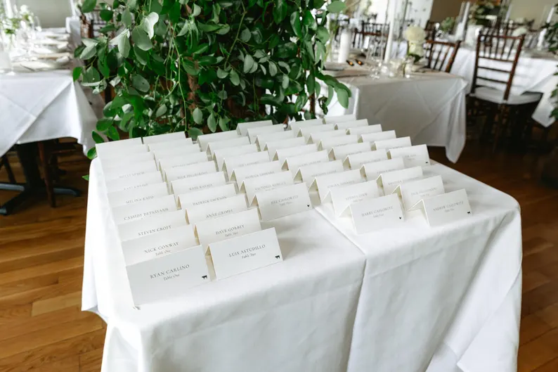 wedding escort cards vs seating chart
