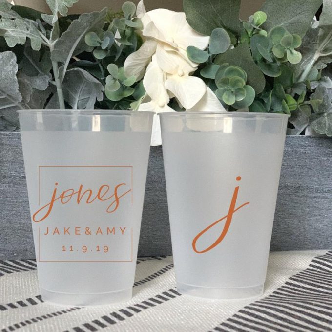 wedding plastic cups