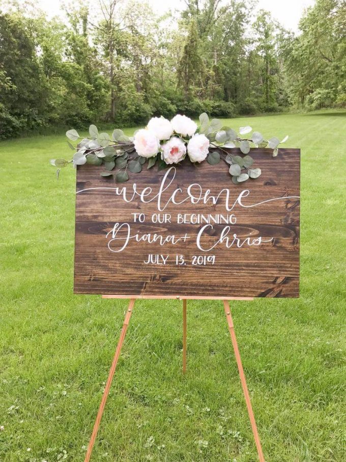 where to buy wooden wedding signs