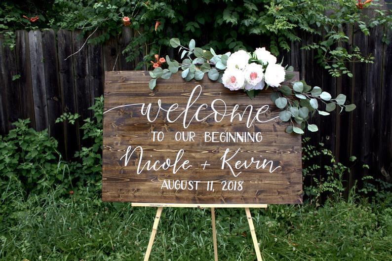 Where to Buy Wooden Wedding Signs | Emmaline Bride