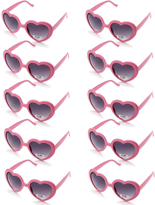 heart shaped sunglasses wedding