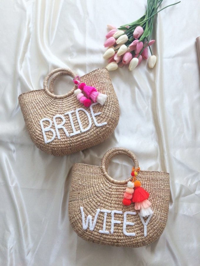 bride straw bag