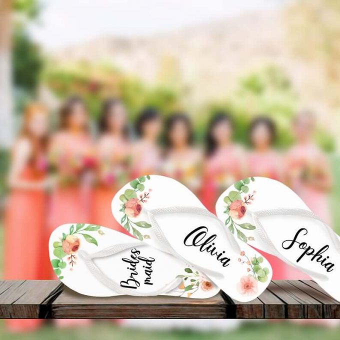 bridesmaid flip flops