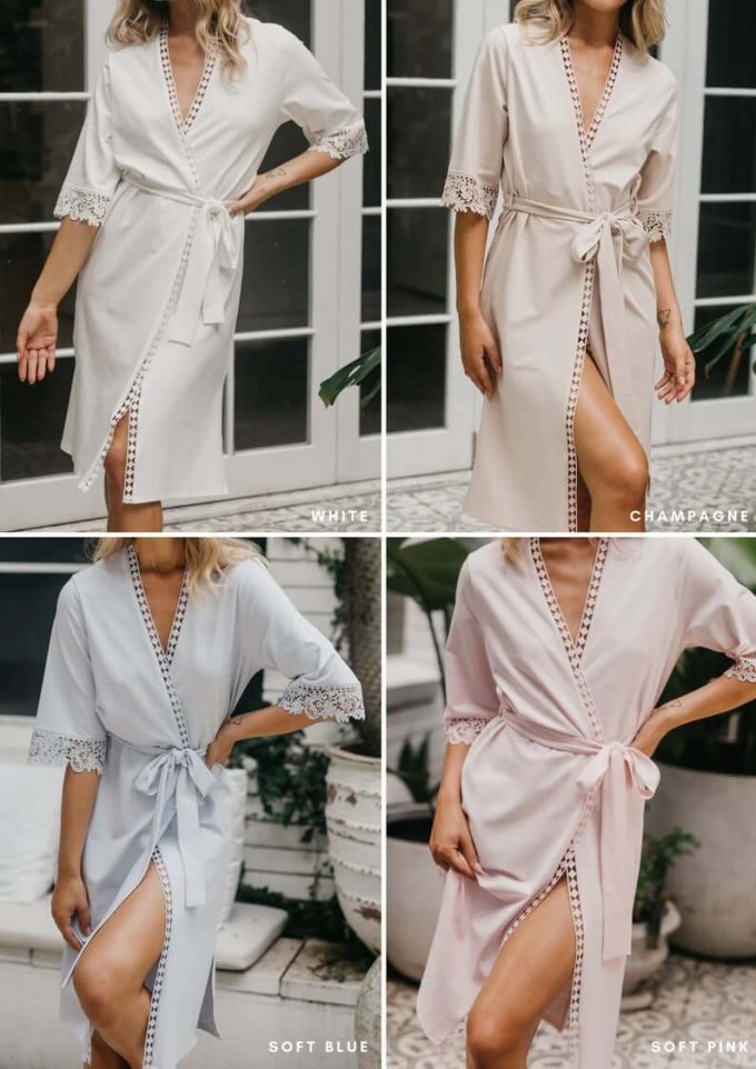 long robes for bridesmaids