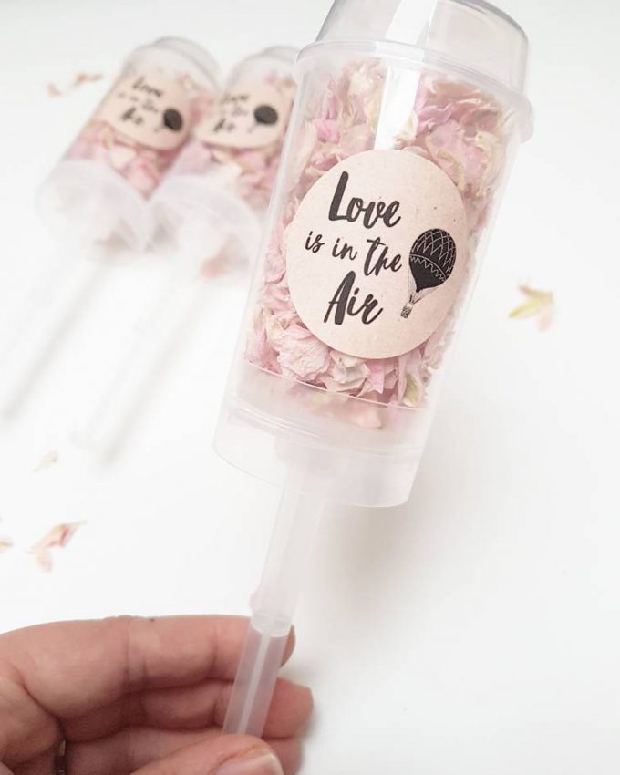 confetti push pops for weddings