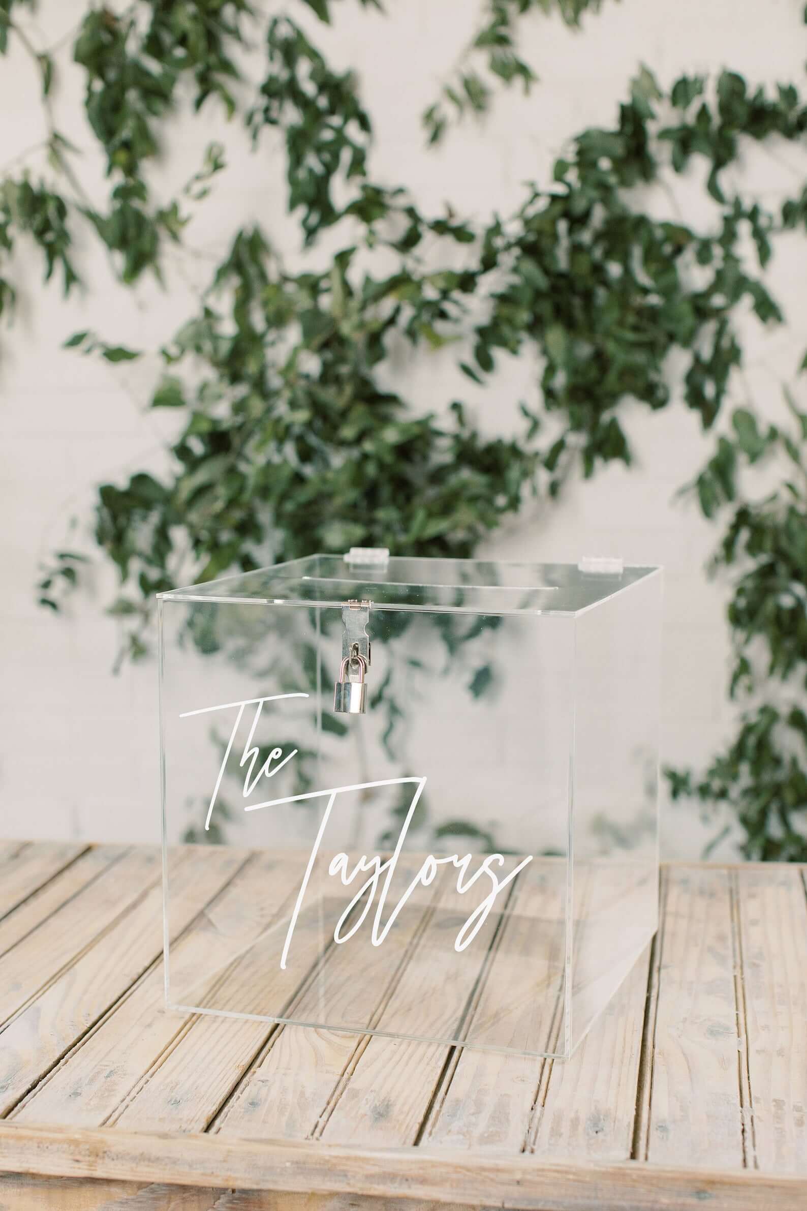 Wedding Card Box with Lock and Key -- That Looks Stylish + Cute!