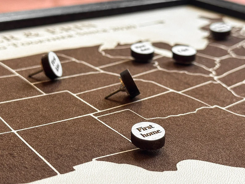 leather anniversary map