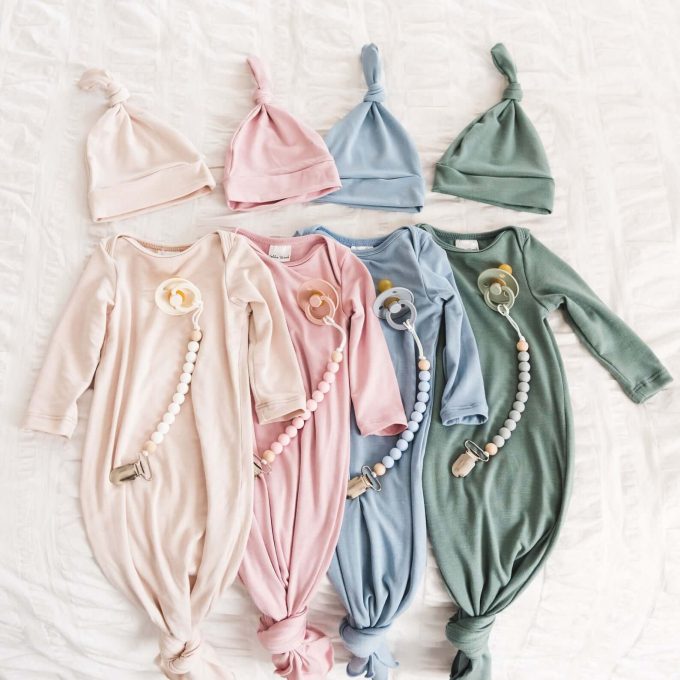 knotted baby gown