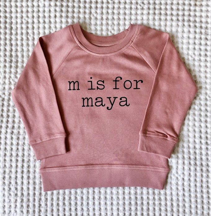 baby name sweatshirts
