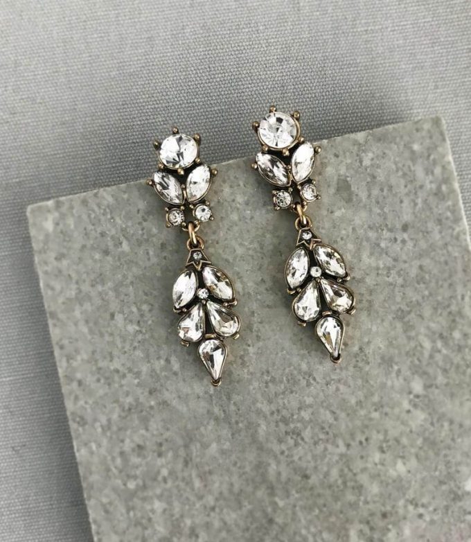 vintage style bridesmaid earrings