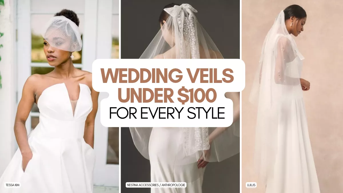 9 Beautiful Wedding Veils Under $100