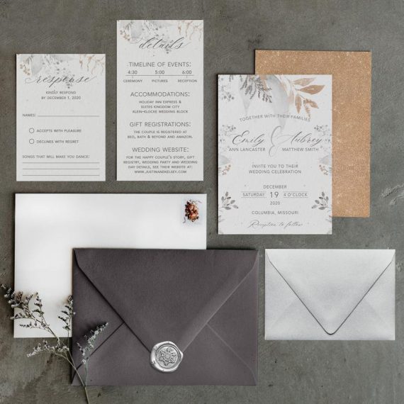 Winter Wonderland Invitations for Weddings of 2023