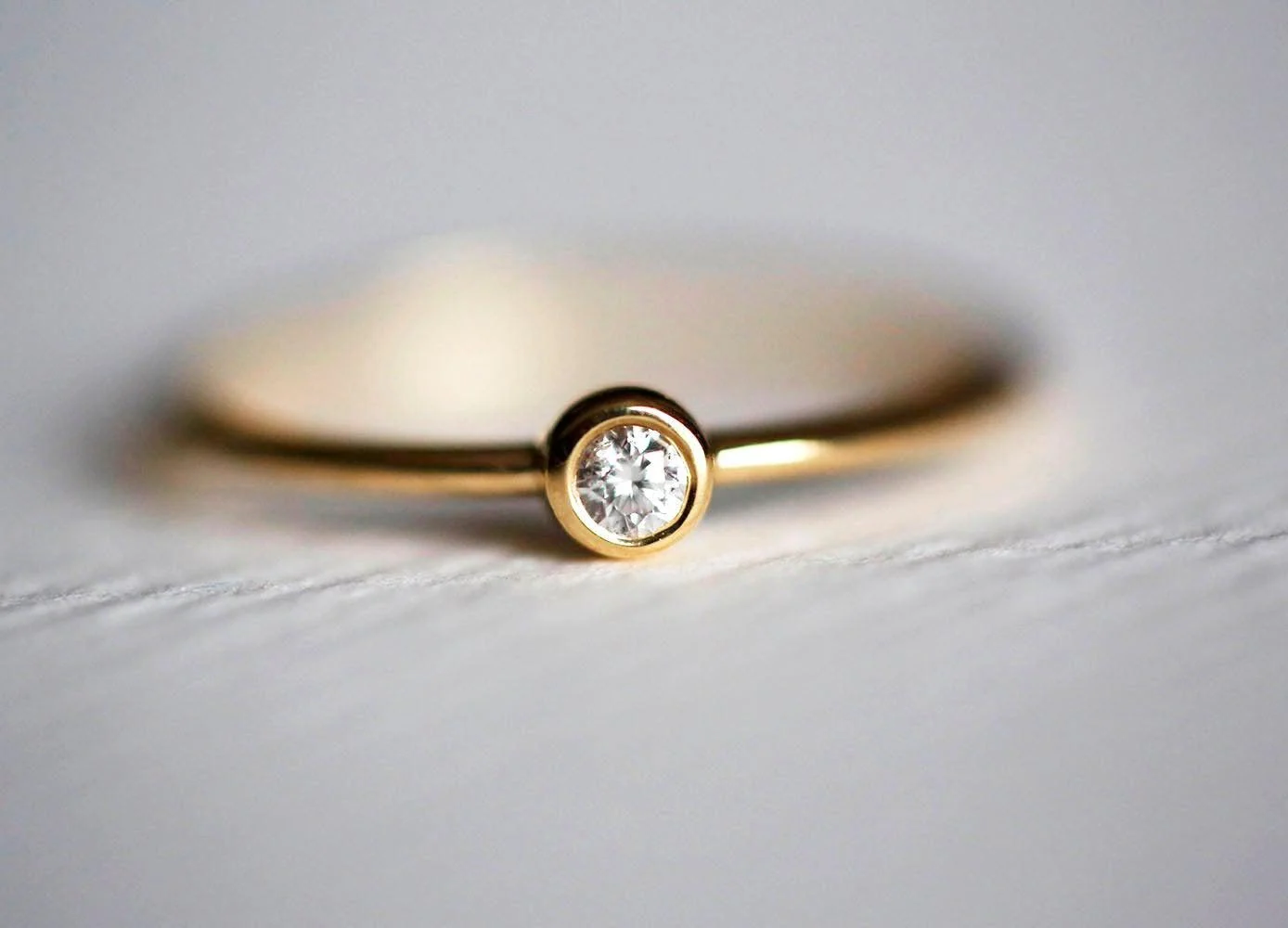 classic solitaire engagement ring with a simple setting