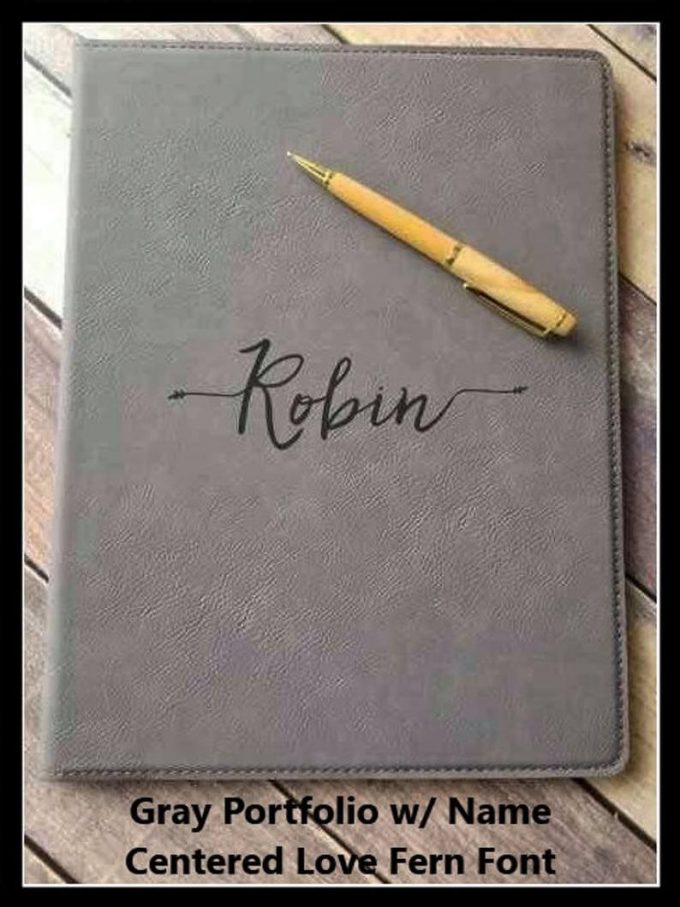 leather portfolio notebook
